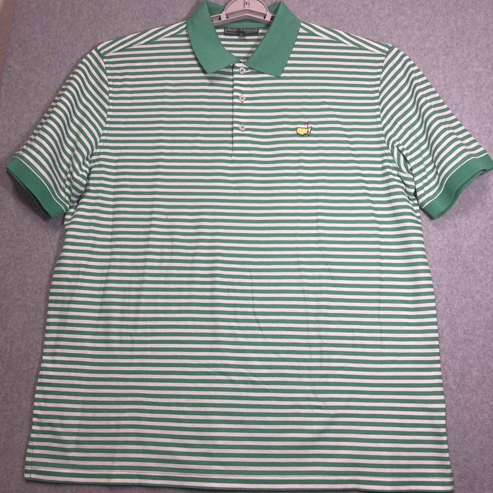 MASTERS COLLECTION MASTERS GOLF STRIPED POLO SHIRT MEN Size XL